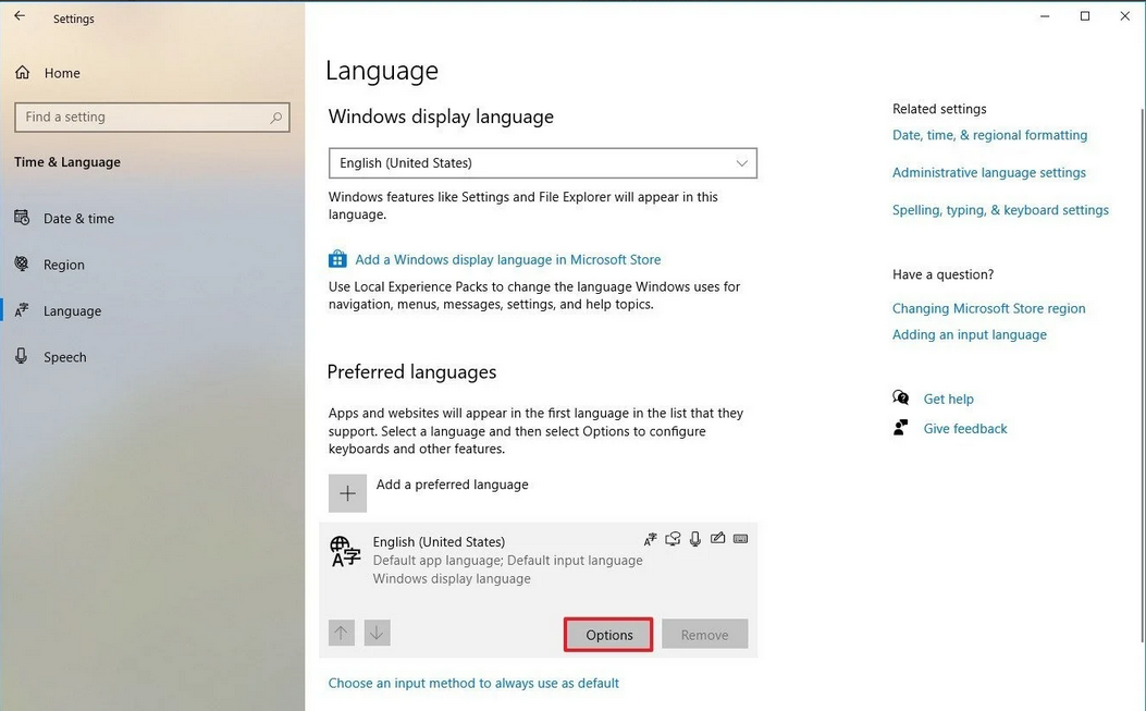 اضافه کردن زبان فارسی به کیبرد ویندوز 10 اضافه کردن زبان فارسی به کیبرد ویندوز 10