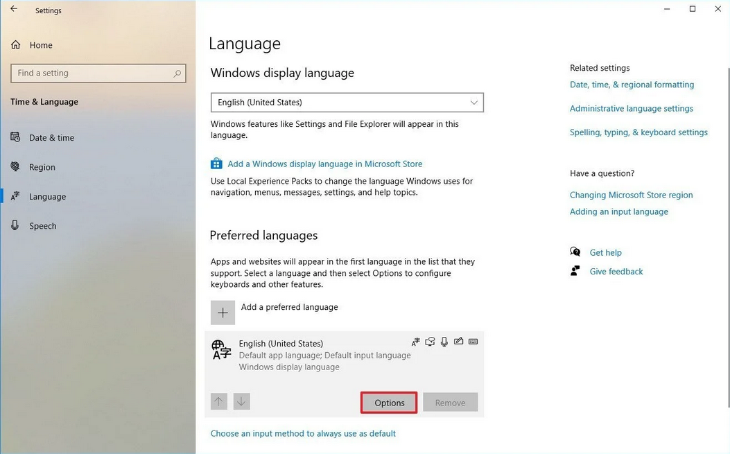 اضافه کردن زبان فارسی به کیبرد ویندوز 10 اضافه کردن زبان فارسی به کیبرد ویندوز 10
