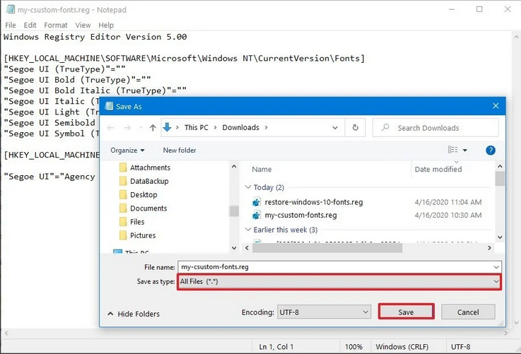 نحوه تعویض فونت پیشفرض ویندوز 10 نحوه تعویض فونت پیشفرض ویندوز 10