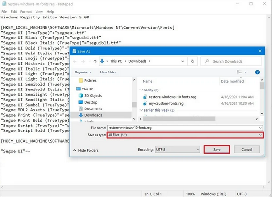 نحوه تعویض فونت پیشفرض ویندوز 10 نحوه تعویض فونت پیشفرض ویندوز 10