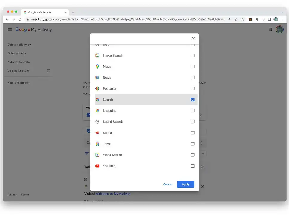 حذف سابقه جستجو از رایانه یا مرورگر وب