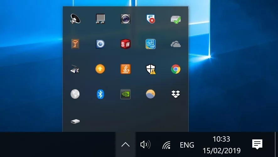 بازیابی نماد باتری، غیب شدن علامت باتری در ویندوز 10، آیکون باتری
