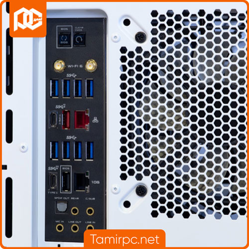 port lan در پشت کیس کامپیوتر port شبکه موجود در پشت کیس کامپیوتر