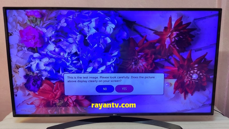 آبی شدن تصویر تلویزیون ال جی